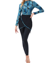 Load image into Gallery viewer, Swimsuit Burkini Set - Blue and Black