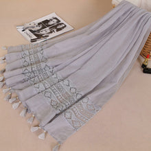 Load image into Gallery viewer, Cotton Lace Hijabs with Tassels